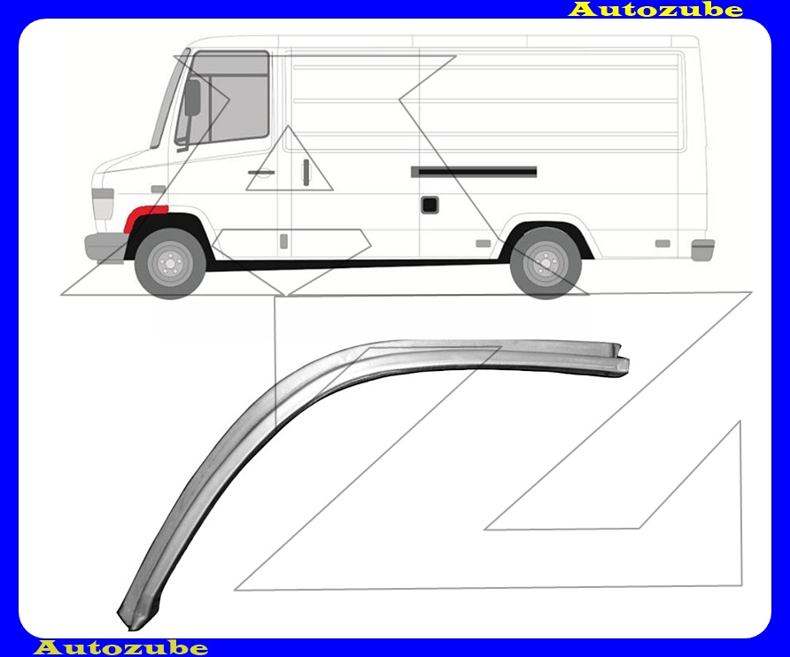 Első doblemez javítóperem bal (külső javítólemez) {POTRYKUS} Első doblemez javítóperem bal (külső javítólemez) {POTRYKUS}
