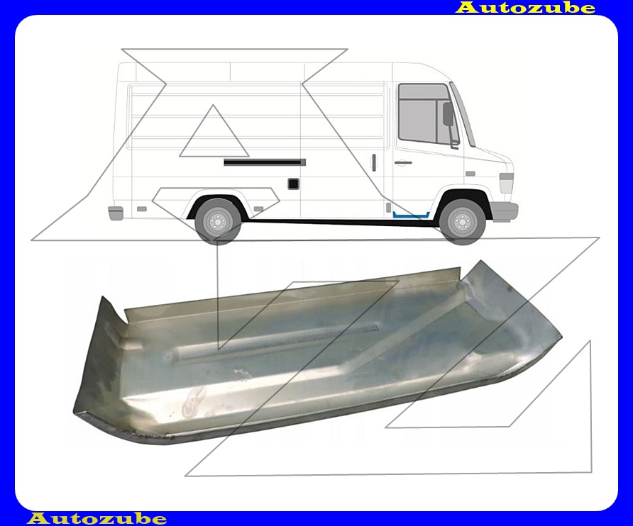 Fellépő lemez alsó javítóelem jobb {KLOKKERHOLM} Fellépő lemez alsó javítóelem jobb {KLOKKERHOLM}