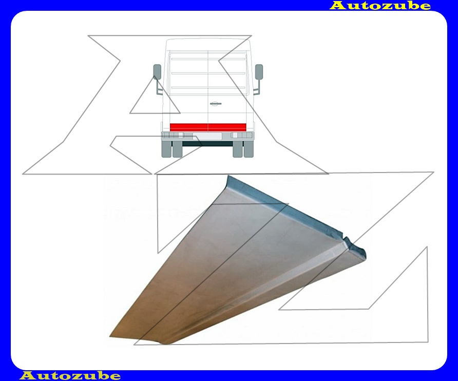 Hátsó ajtóborítás oldalfüggetlen (külső javítólemez) {POTRYKUS} Hátsó ajtóborítás oldalfüggetlen (külső javítólemez) {POTRYKUS}