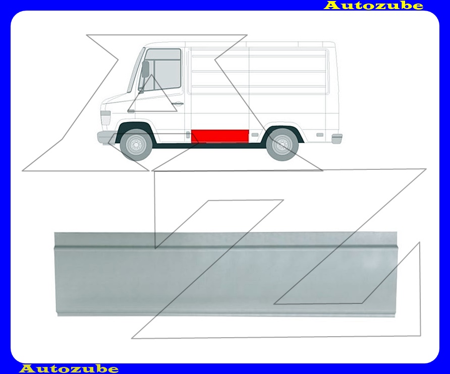 Oldalfal alsó rész bal (külső javítólemez) {KLOKKERHOLM} Oldalfal alsó rész bal (külső javítólemez) {KLOKKERHOLM}