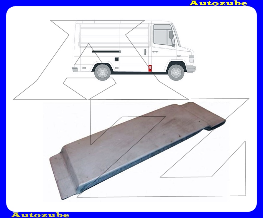 B oszlop borítás alsó rész oldalfüggetlen (külső javítólemez) {POTRYKUS} B oszlop borítás alsó rész oldalfüggetlen (külső javítólemez) {POTRYKUS}