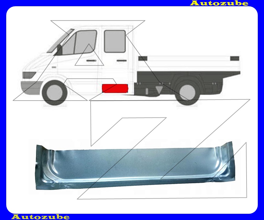 Hátsó ajtóváz alsó rész Hátsó ajtóváz alsó rész