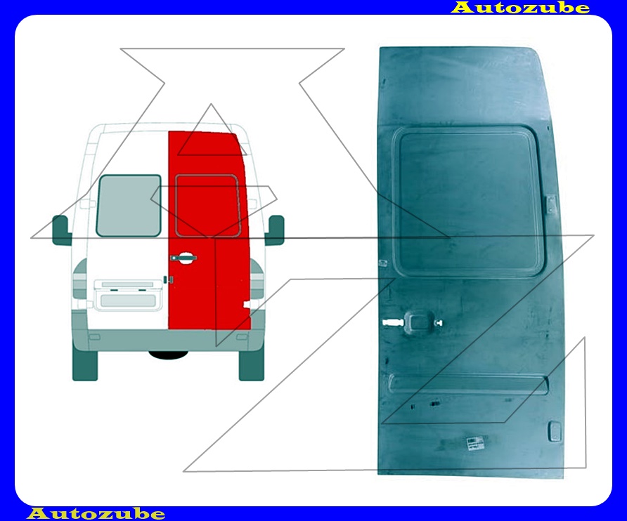 Hátsó ajtóborítás jobb (magasított kivitel) (külső javítólemez) {POTRYKUS} Hátsó ajtóborítás jobb (magasított kivitel) (külső javítólemez) {POTRYKUS}
