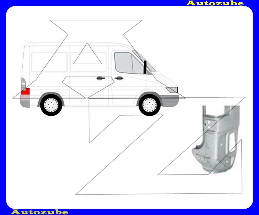 Hátsó saroklemez jobb, lámpa hellyel (610mm) (külső javítólemez) {POTRYKUS} Hátsó saroklemez jobb, lámpa hellyel (610mm) (külső javítólemez) {POTRYKUS}