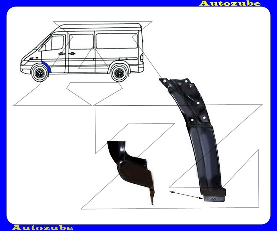 Első sárvédő javítóív hátsó rész bal {POTRYKUS} Első sárvédő javítóív hátsó rész bal {POTRYKUS}