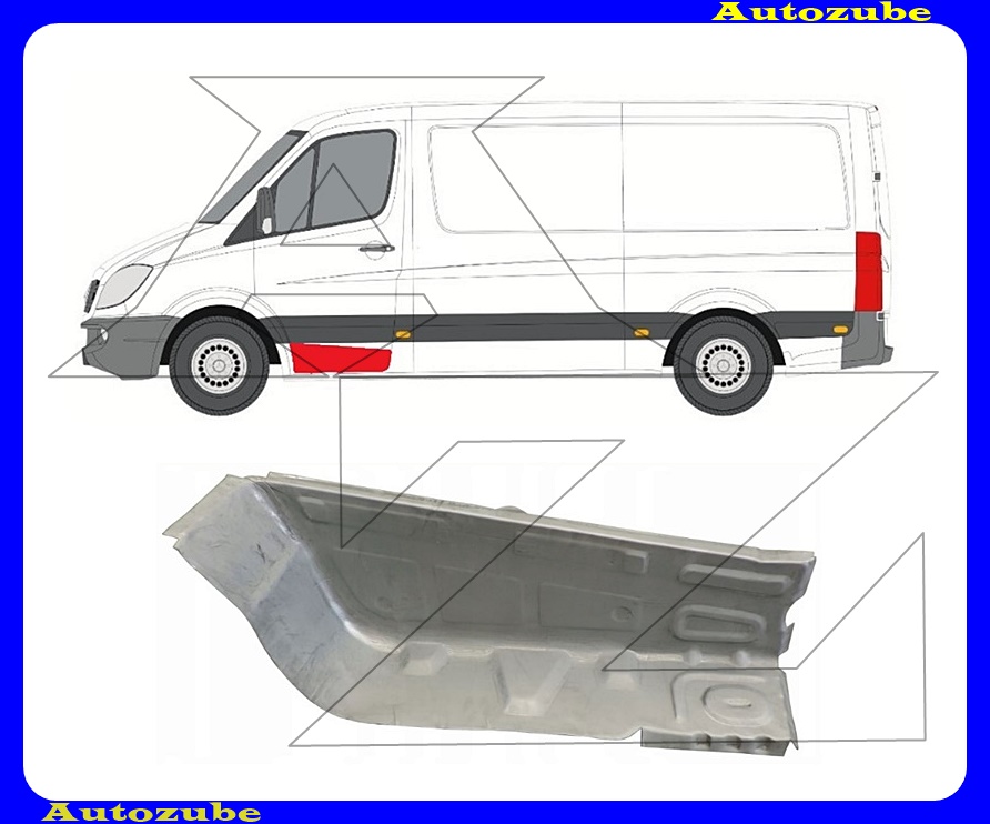 Fellépő lemez bal {POTRYKUS} Fellépő lemez bal {POTRYKUS}