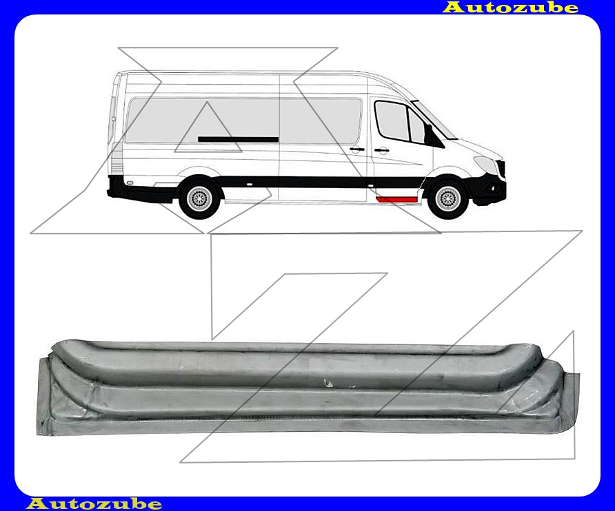 Ajtóváz alsó rész jobb első (10cm) (belső javítólemez) {POTRYKUS} Ajtóváz alsó rész jobb első (10cm) (belső javítólemez) {POTRYKUS}