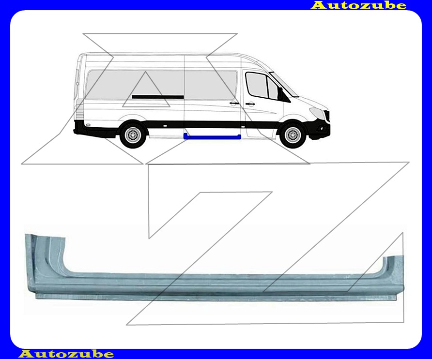 Küszöb jobb, tolóajtó alatti (131cm) Küszöb jobb, tolóajtó alatti (131cm)