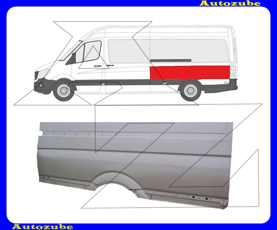 Hátsó sárvédő felső rész bal Hátsó sárvédő felső rész bal