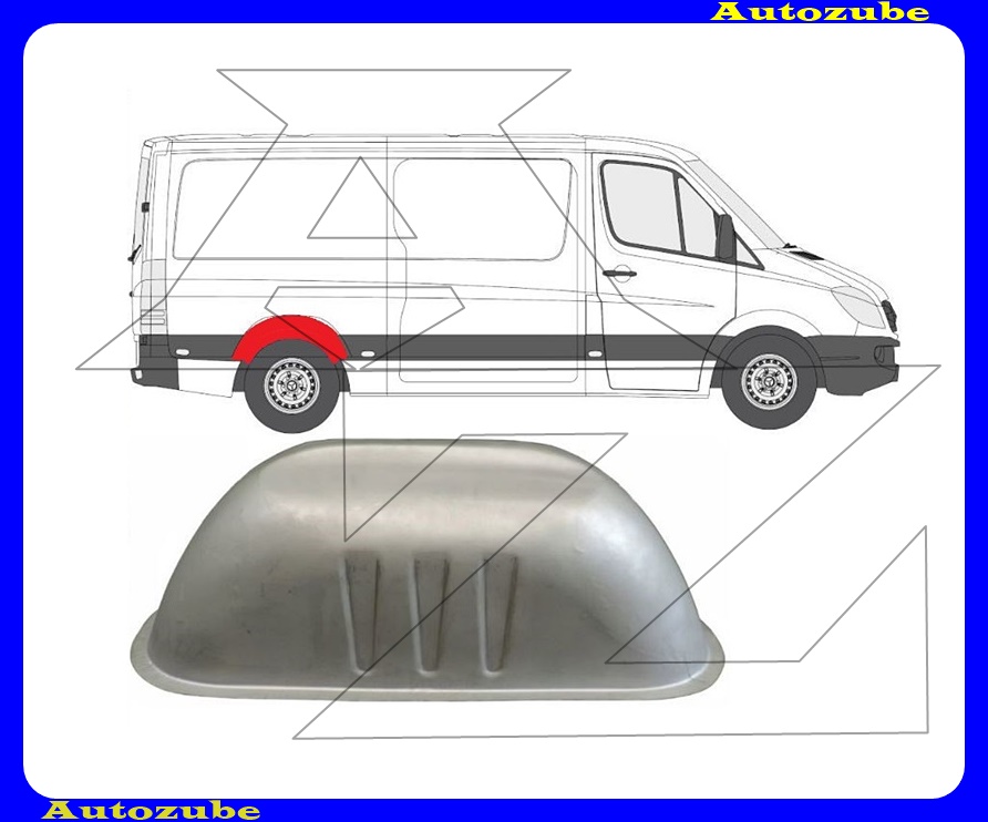 Hátsó doblemez belső, oldalfüggetlen Hátsó doblemez belső, oldalfüggetlen