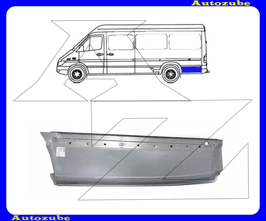 Hátsó sárvédő hátsó rész bal (118cm) Hátsó sárvédő hátsó rész bal (118cm)