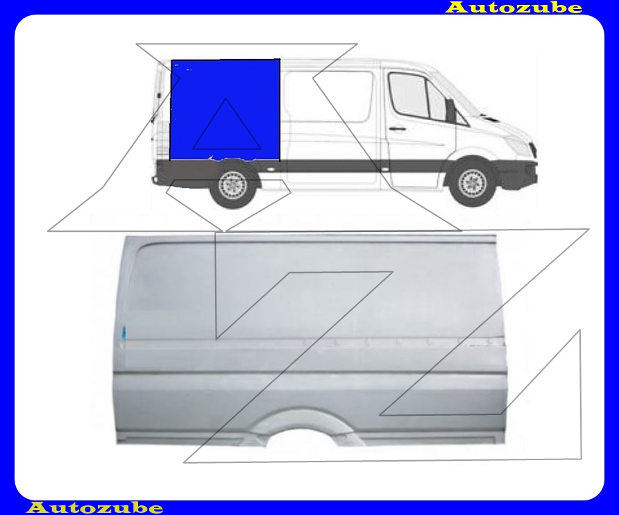 Hátsó sárvédő hátsó felső rész jobb (tetőig) Hátsó sárvédő hátsó felső rész jobb (tetőig)