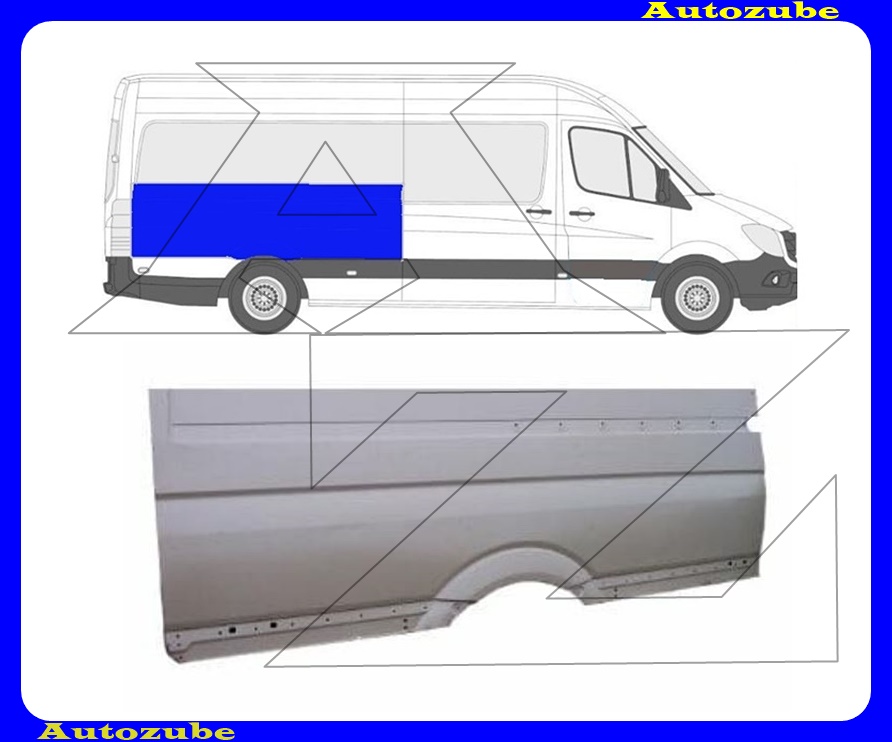 Hátsó sárvédő hátsó felső rész jobb (üvegig) Hátsó sárvédő hátsó felső rész jobb (üvegig)