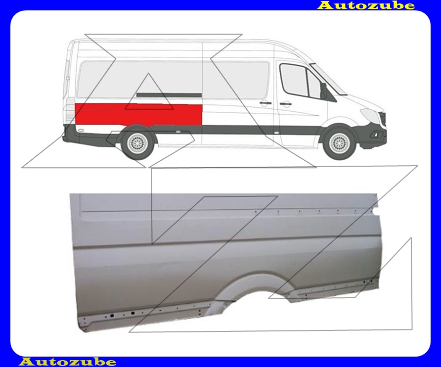 Hátsó sárvédő felső rész jobb Hátsó sárvédő felső rész jobb