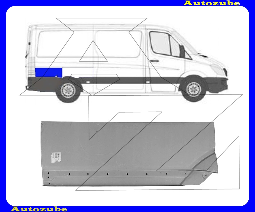Hátsó sárvédő hátsó felső rész jobb Hátsó sárvédő hátsó felső rész jobb