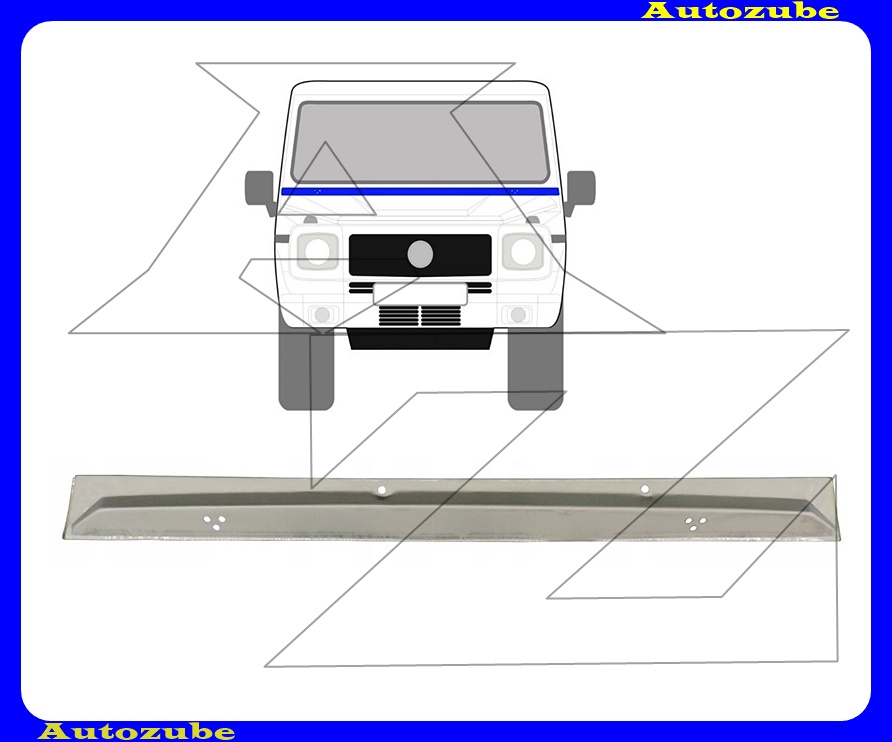 Szélvédő alatti javítólemez {KLOKKERHOLM} Szélvédő alatti javítólemez {KLOKKERHOLM}
