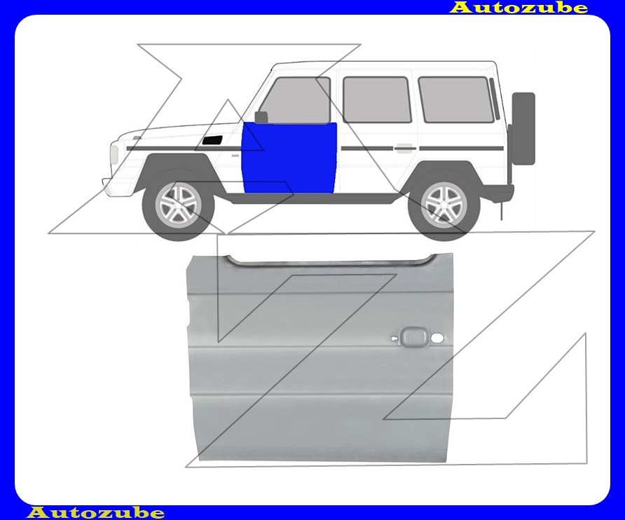 Ajtóborítás alsó rész bal első, üvegig Ajtóborítás alsó rész bal első, üvegig