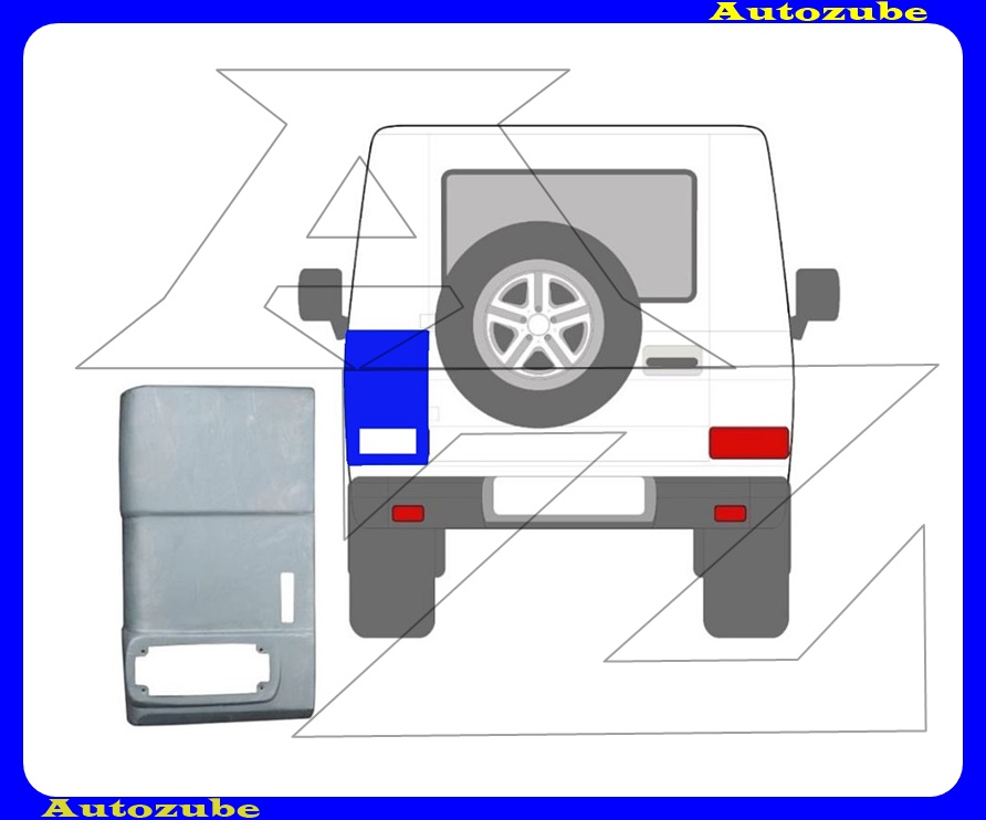 Hátó saroklemez bal alsó (külső javítólemez) {POTRYKUS} Hátó saroklemez bal alsó (külső javítólemez) {POTRYKUS}