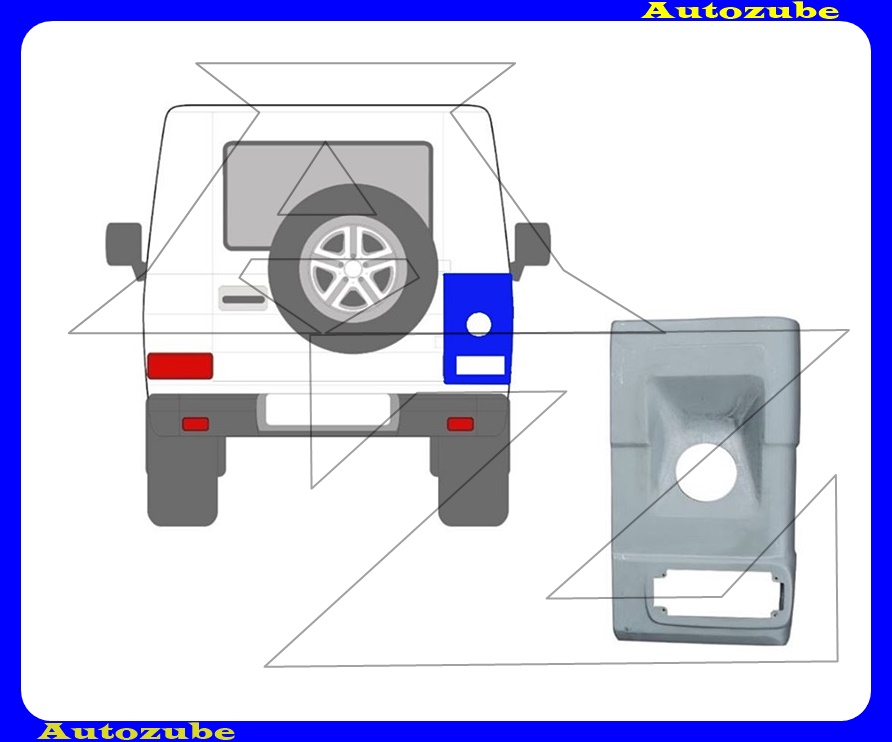 Hátó saroklemez jobb alsó (külső javítólemez) {POTRYKUS} Hátó saroklemez jobb alsó (külső javítólemez) {POTRYKUS}