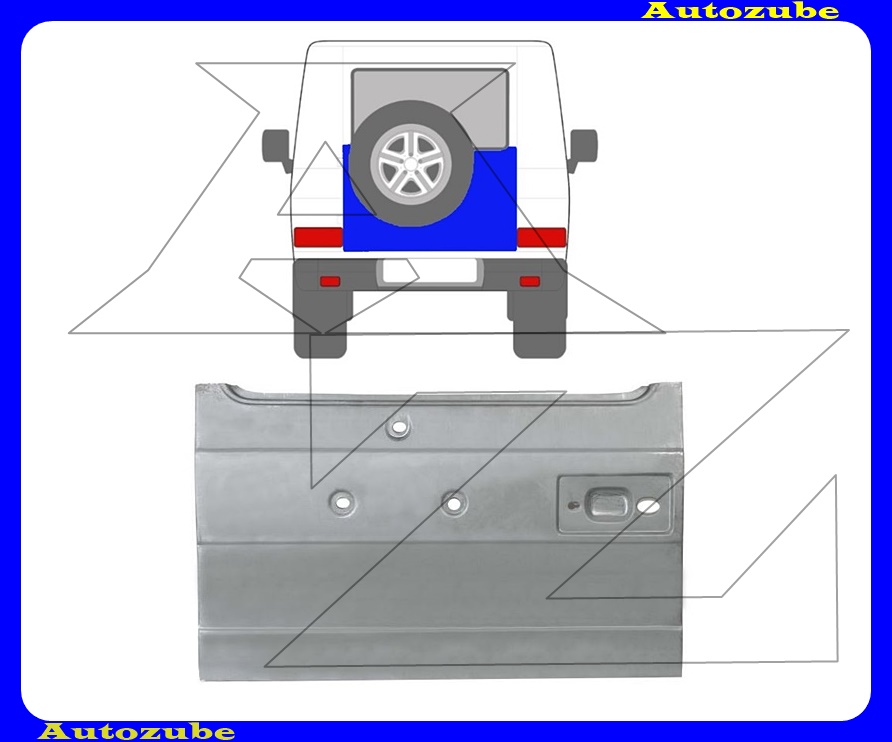 Csomagtér ajtóborítás alsó rész (üvegig) (külső javítólemez) {POTRYKUS} Csomagtér ajtóborítás alsó rész (üvegig) (külső javítólemez) {POTRYKUS}