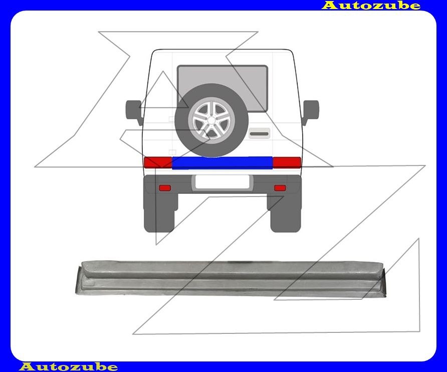 Csomagtér ajtóváz alsó rész (belső javítólemez) {POTRYKUS} Csomagtér ajtóváz alsó rész (belső javítólemez) {POTRYKUS}