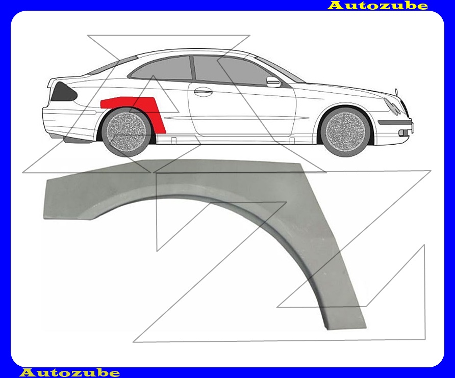 Hátsó sárvédő javítóív jobb {KLOKKERHOLM} Hátsó sárvédő javítóív jobb {KLOKKERHOLM}