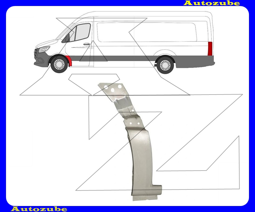 Első sárvédő javítóív hátsó rész bal {POTRYKUS} Első sárvédő javítóív hátsó rész bal {POTRYKUS}