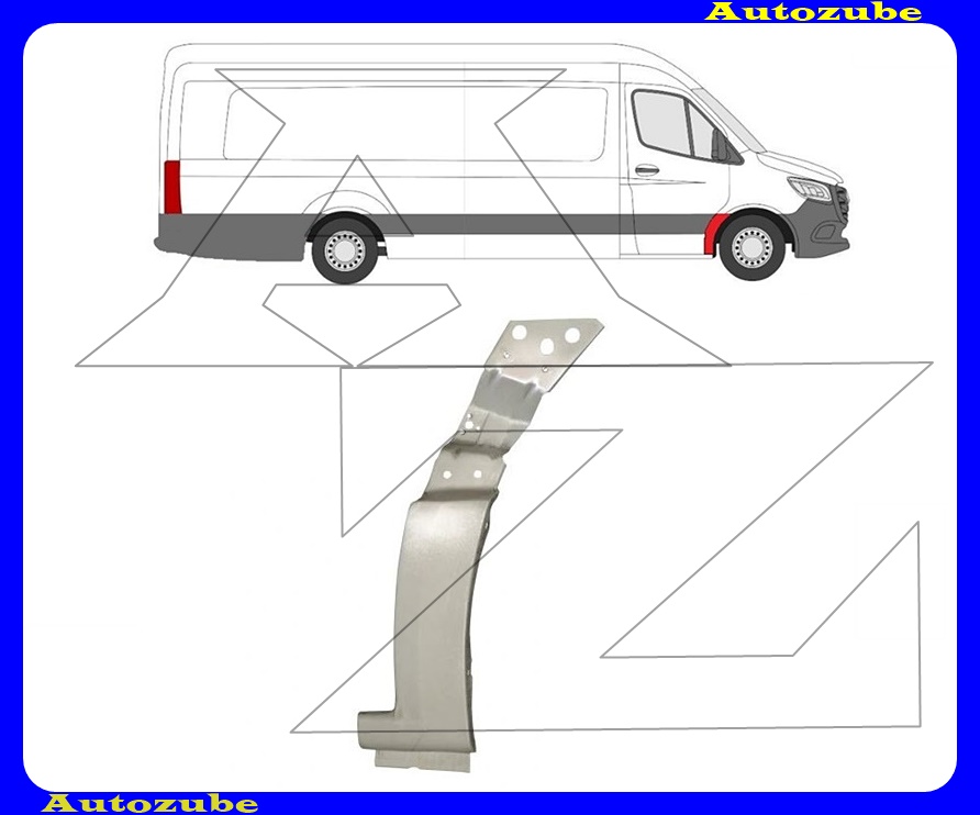 Első sárvédő javítóív hátsó rész jobb {POTRYKUS} Első sárvédő javítóív hátsó rész jobb {POTRYKUS}