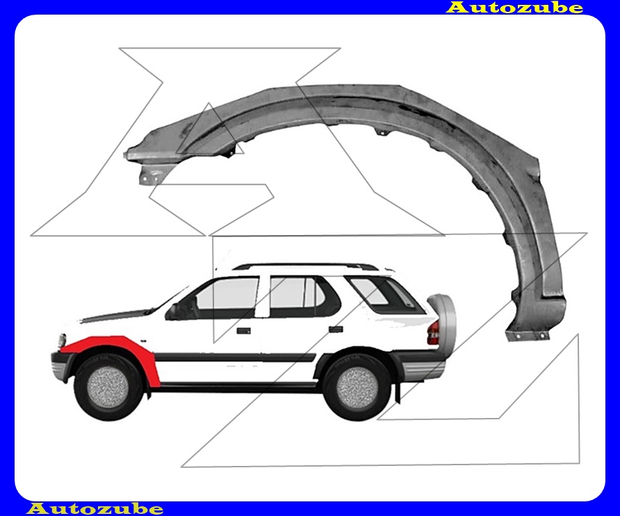 Első sárvédő javítóív bal (javítólemez) {POTRYKUS} Első sárvédő javítóív bal (javítólemez) {POTRYKUS}
