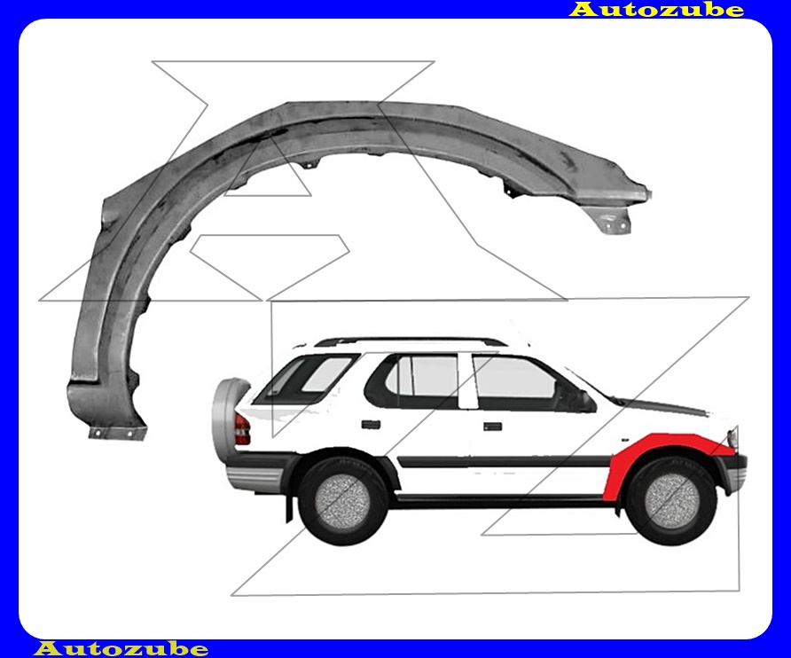 Első sárvédő javítóív jobb (javítólemez) {POTRYKUS} Első sárvédő javítóív jobb (javítólemez) {POTRYKUS}