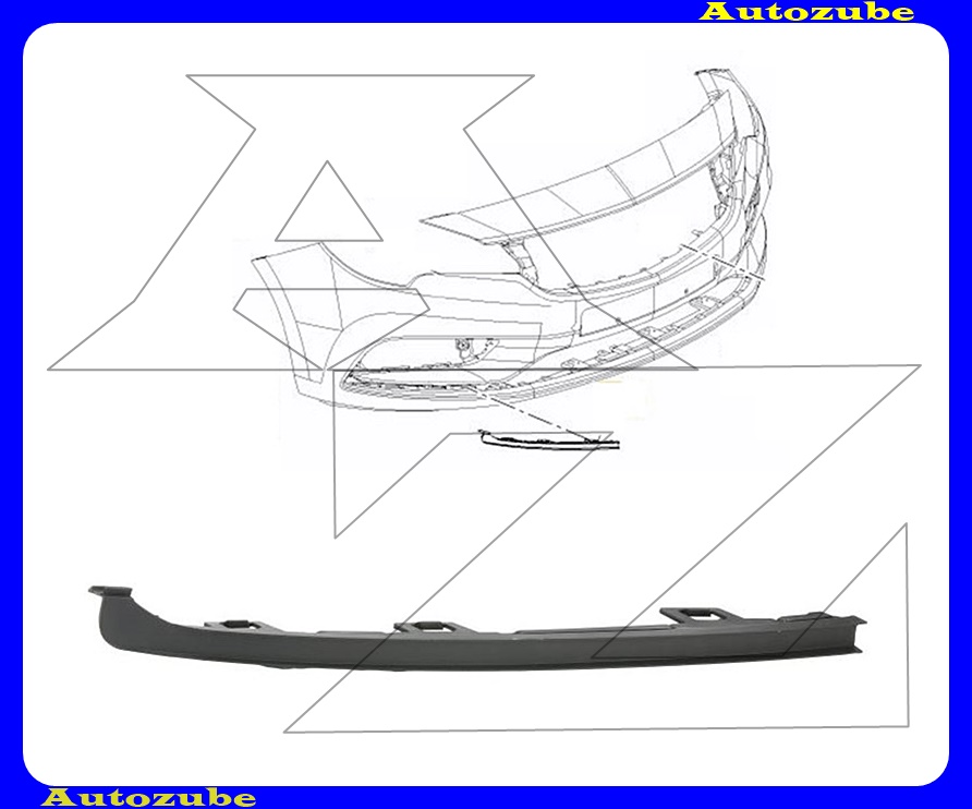 Első lökhárító díszléc jobb alsó Első lökhárító díszléc jobb alsó