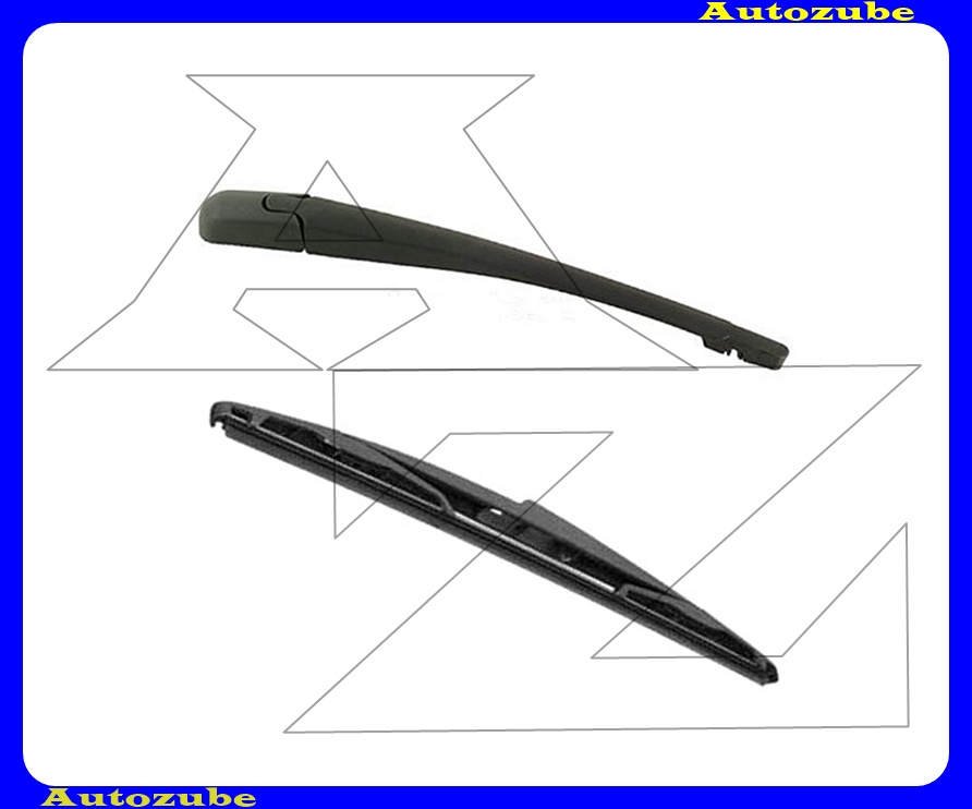Hátsó ablaktörlő kar, lapáttal Hátsó ablaktörlő kar, lapáttal