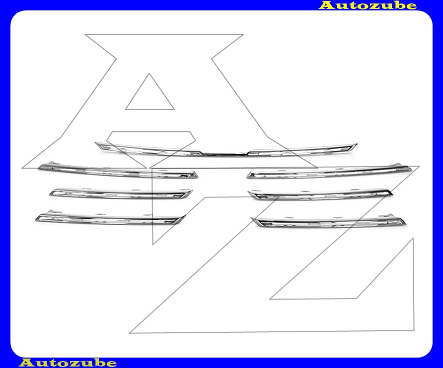 Hűtődíszrács krómdíszléc szett Hűtődíszrács krómdíszléc szett