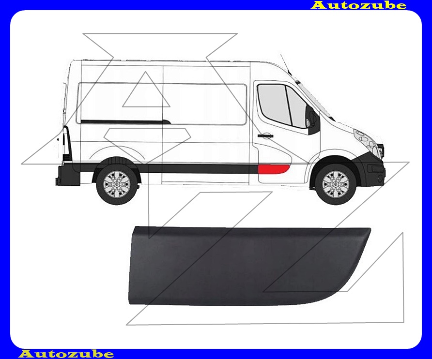 Ajtódíszléc jobb első, fekete Ajtódíszléc jobb első, fekete