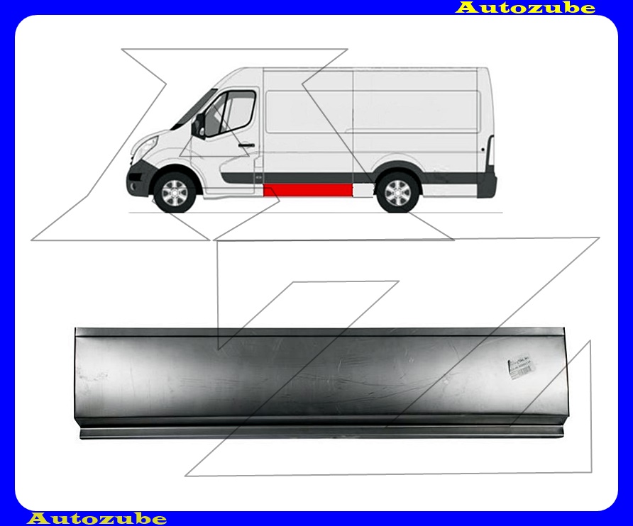 Oldalfal alsó rész bal 23x148cm Oldalfal alsó rész bal 23x148cm