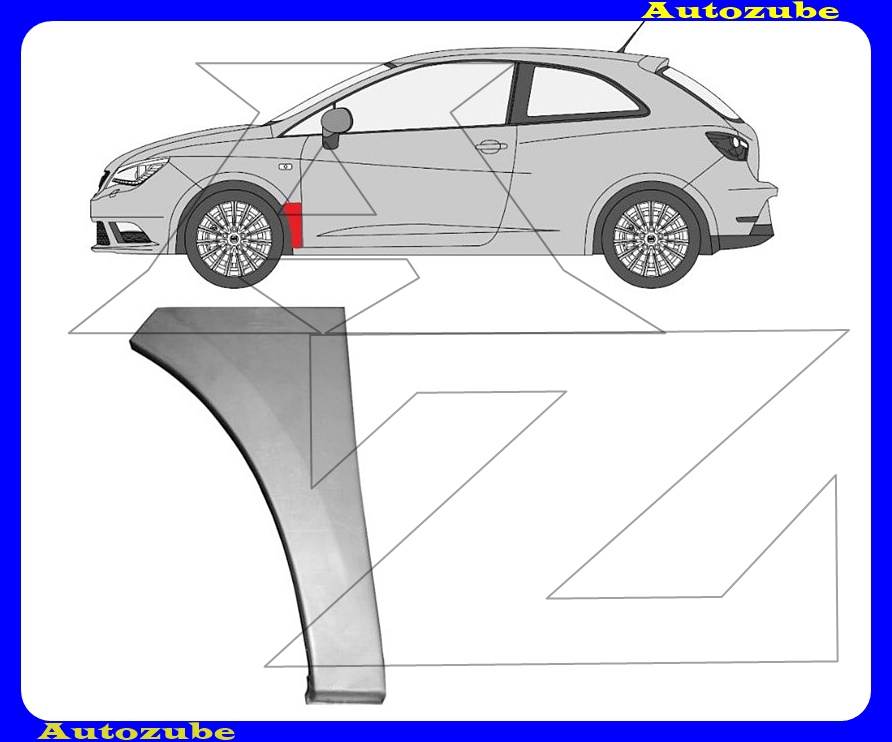 Első sárvédő hátsó alsó rész bal {POTRYKUS} Első sárvédő hátsó alsó rész bal {POTRYKUS}