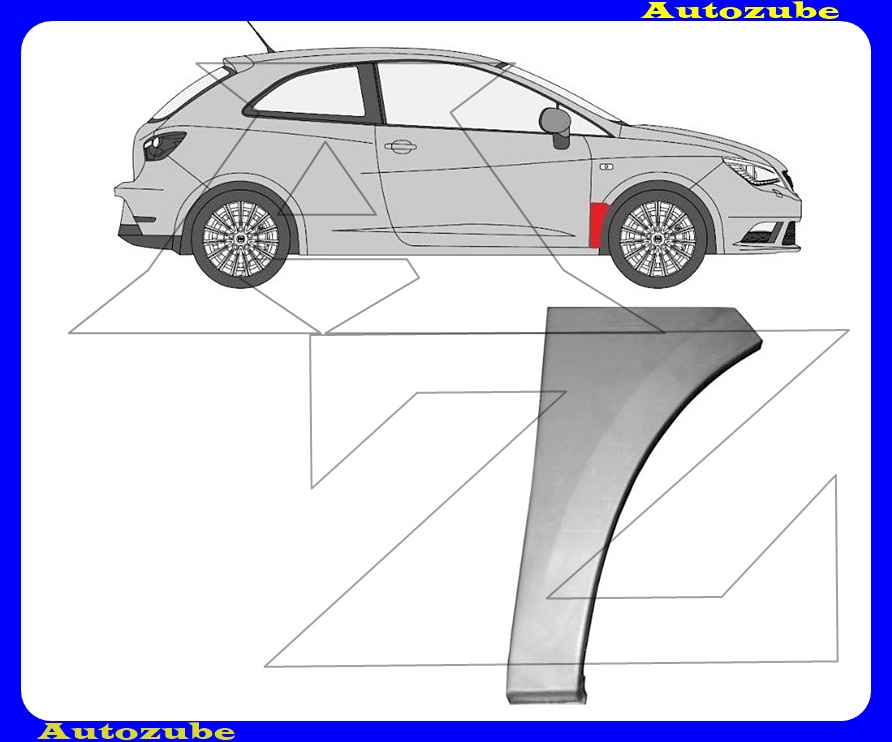 Első sárvédő hátsó alsó rész jobb {POTRYKUS} Első sárvédő hátsó alsó rész jobb {POTRYKUS}