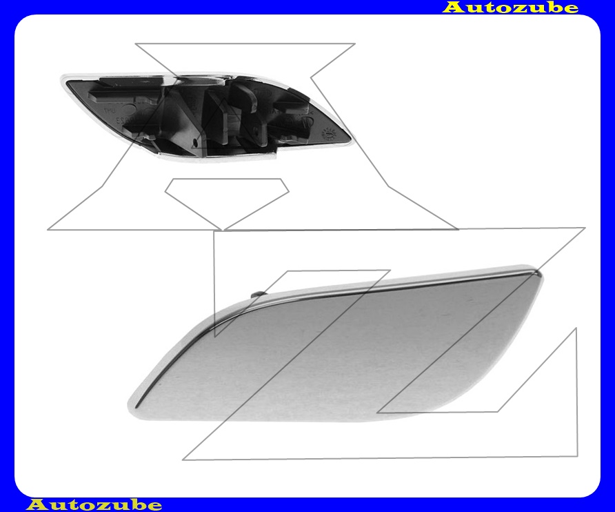 Első lökhárító fényszórómosó fedél jobb Első lökhárító fényszórómosó fedél jobb