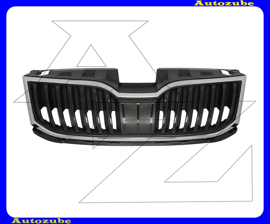 Hűtődíszrács fekete, krómkerettel Hűtődíszrács fekete, krómkerettel