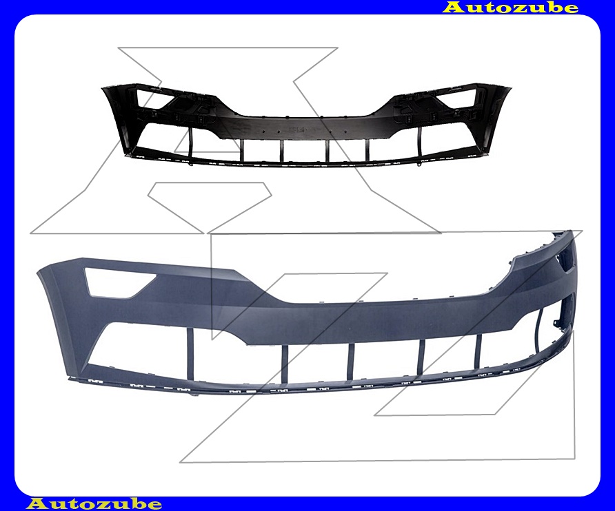 Első lökhárító alapozott Első lökhárító alapozott