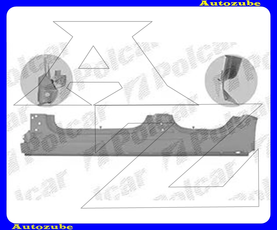 Küszöb bal (külső javítólemez) {POTRYKUS}