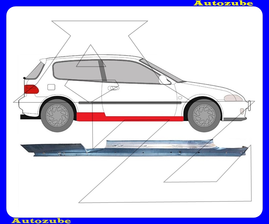 Küszöb jobb Küszöb jobb