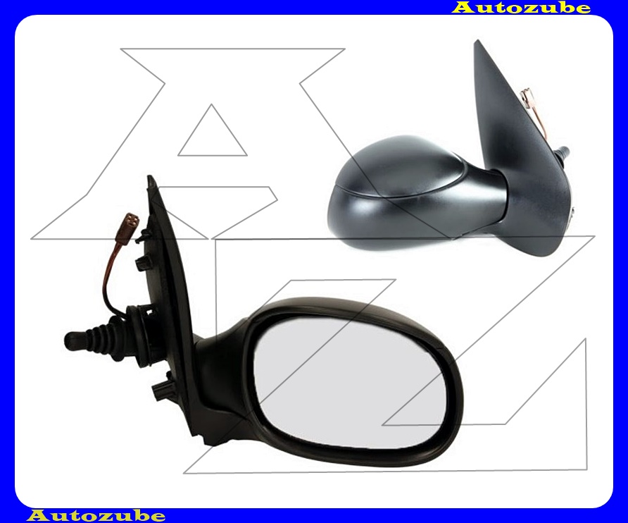 Visszapillantó tükör jobb, manuális, fűthető-domború tükörlappal, fekete borítással Visszapillantó tükör jobb, manuális, fűthető-domború tükörlappal, fekete borítással