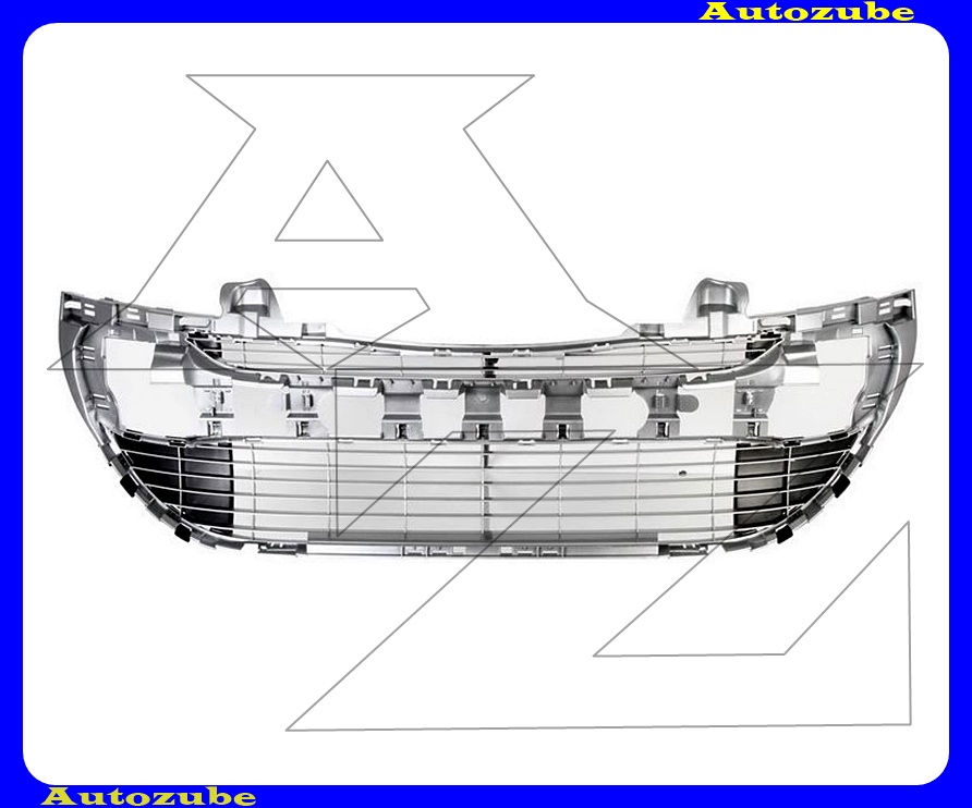 Első lökhárító rács középső (fekete/ezüst) Első lökhárító rács középső (fekete/ezüst)