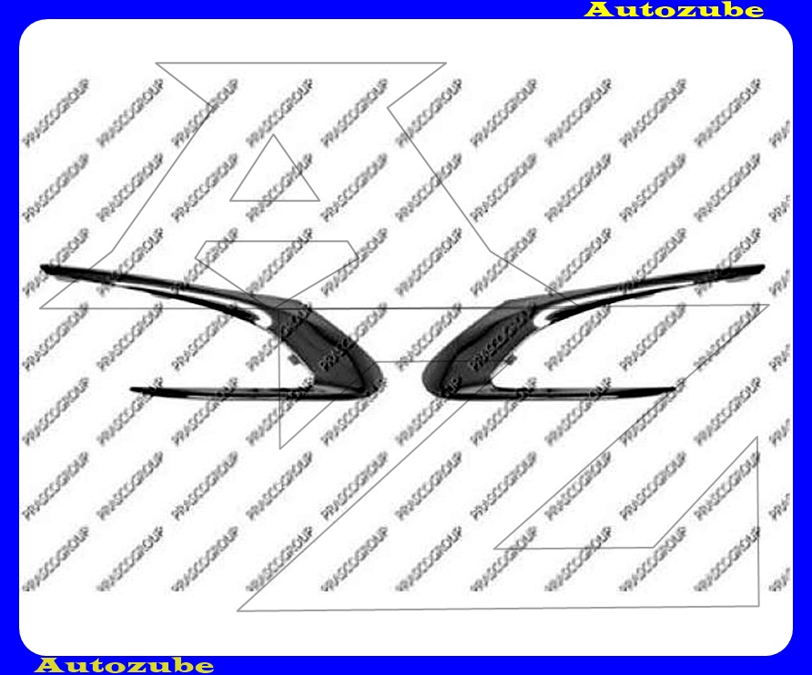 Első lökhárító krómdíszléc szett Első lökhárító krómdíszléc szett