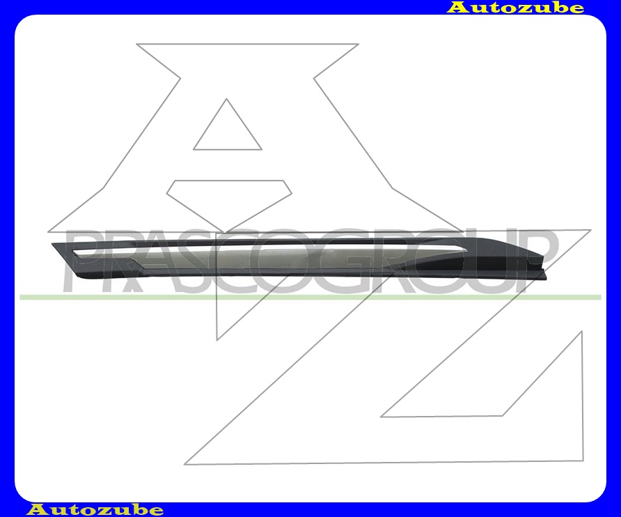 Sárvédő díszléc bal felső, króm Sárvédő díszléc bal felső, króm