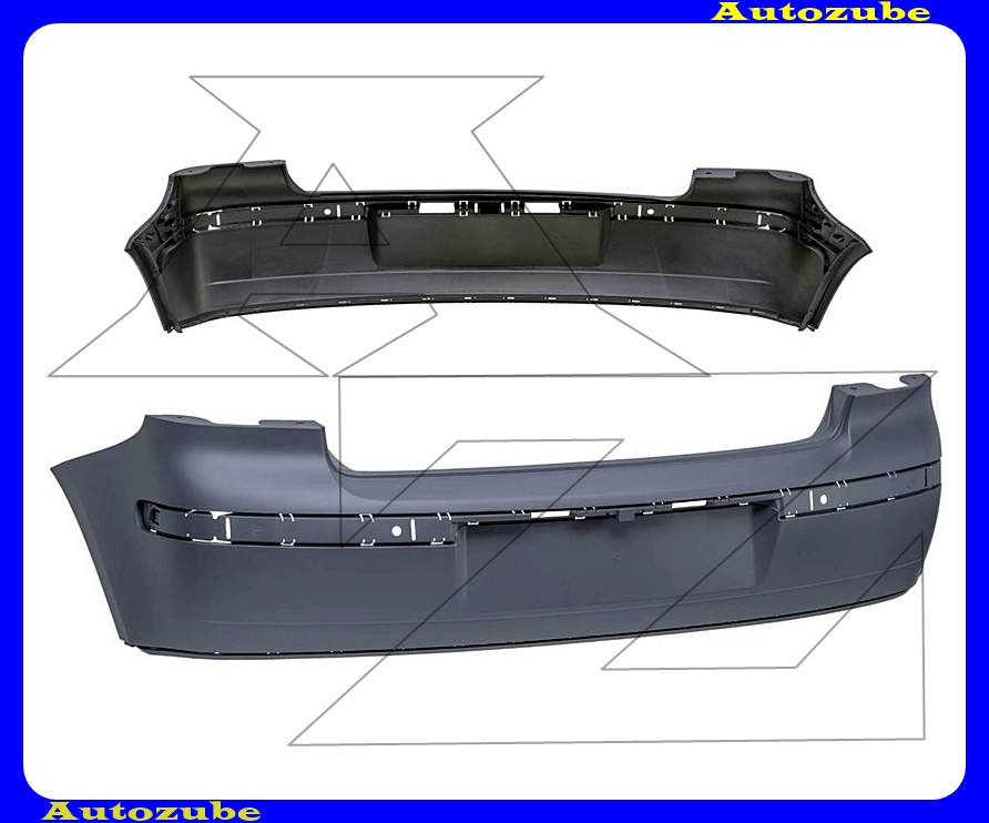 Hátsó lökhárító alapozott Hátsó lökhárító alapozott