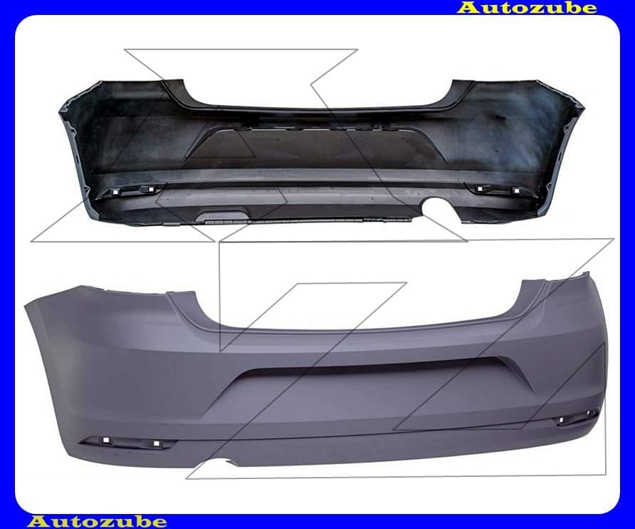 Hátsó lökhárító alapozott, nagy kipufogós (szenzorjelöléssel) Hátsó lökhárító alapozott, nagy kipufogós (szenzorjelöléssel)