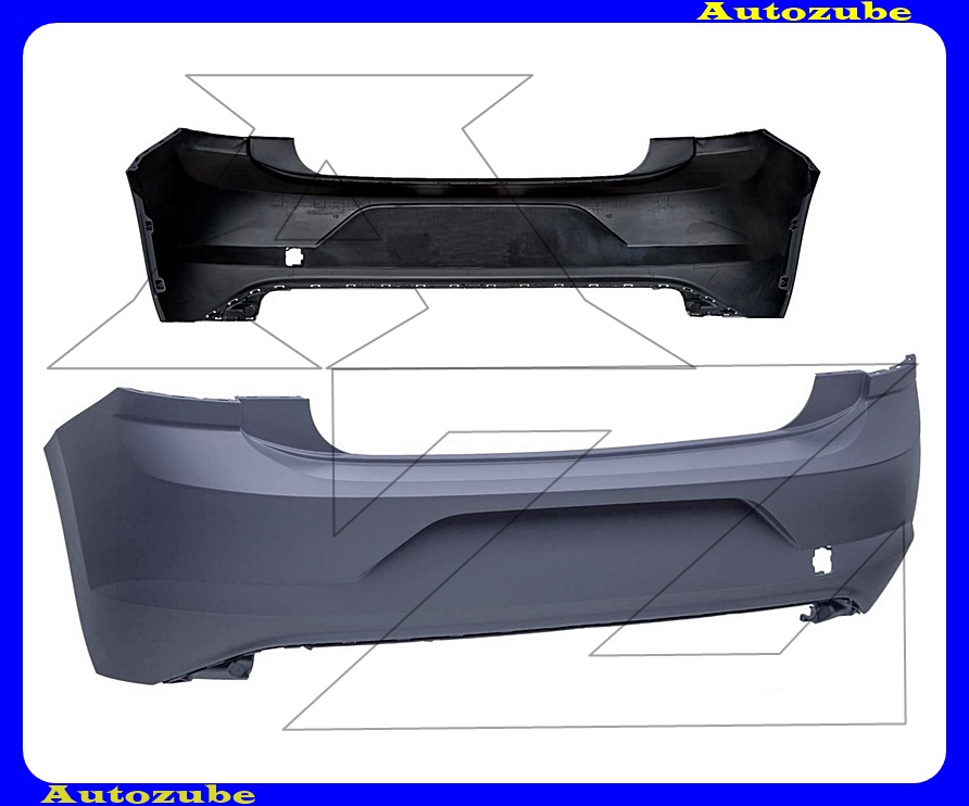 Hátsó lökhárító alapozott Hátsó lökhárító alapozott