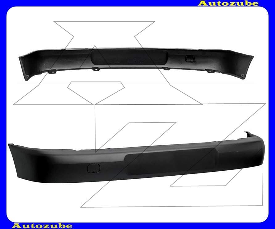 Első lökhárító felső rész, fényezhető Első lökhárító felső rész, fényezhető